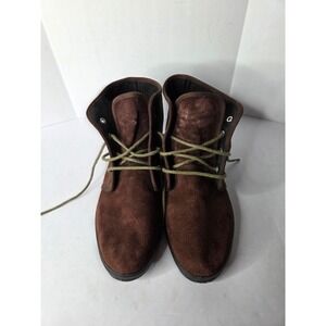 Chestnut Hill Mens Brown Suede Chukka Boots Lace Up Ankle Desert Boots Size 8